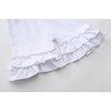 VilyR Girls Solid Cotton Ruffles Shorts (White,7-8Y)