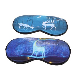 Baluue Ergonomic Elastic Band Sleep Eye Mask Ice Compress Pack for Airlines Trains Camping