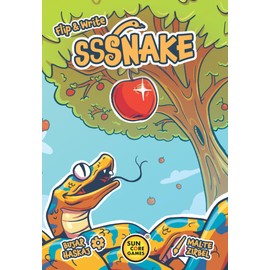 Suncoregames 231501 - Sssnake - Flip & Write (German/French/English), Family Game for 1-6 Players, from 8 Years, Playing Time 30-45 Minutes, Drawing, Snakes, NetPositive, Sustainable