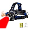 Rechargeable Red Light Headlamp for Hunting, Motion Sensor Super Bright