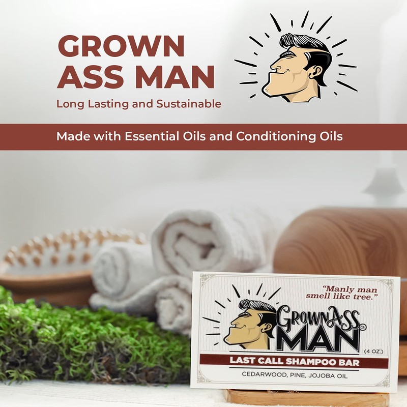 Grown Ass Man Co. - Solid Shampoo Bar Rich Lather