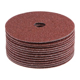 sourcing map 25pcs 40 Grit Aluminum Oxide Resin Fiber Discs 4-1/2"x7/8" Metal Sanding Grinding Discs for Angle Grinding Machine Polishing and Grinding Metals, Wood, and Fiberglass
