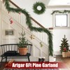 Artgar Pine Garland - 6 Ft Christmas Garland - Real