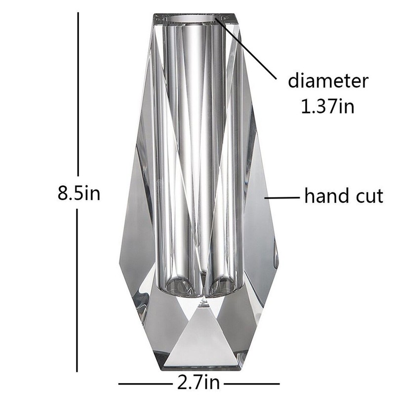 DONOUCLS Crystal Flower Bud Vase, Christmas Decorations for Home Wedding