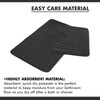 Lions 2 Piece Non Slip Striped Bath Mat & Pedestal