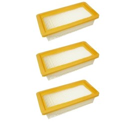 Trade-Shop Filter Set of 3 Flat Pleated Filters Compatible with Kärcher AD 3.200, AD 3.000, AD 3, AD 3 Premium Fireplace, AD4, AD 4 Premium Filter Element