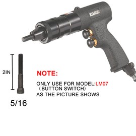 KIARUO 5/16 Replacement Mandrel,Rivet Nut Gun Tip Mandrel 10pcs for Pneumatic Rivet Nut Gun