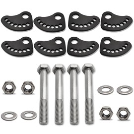 Camber Lock Alignment Fix & Upper Arm Cam Bolt 304 Stainless Steel Kit Compatible with Silverado Sierra Silverado 1500 2500 3500 1999-2019