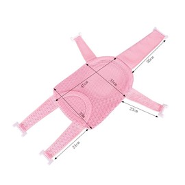Baby Bath Support Mesh Pad Newborn Bath Tub Seat Net Non-Slip Baby Tub Mat Floating Bathtub Seat Cushion Adjustable Pillow for Bathing Cushion Pad Mat for 0-3 Years Old (No Bathtub)