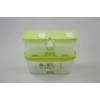 TUPPERWARE Ventsmart 2x 375 ml small rectangular green + 1x