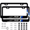 2Pack Tri-Color Stainless Steel License Plate Frames Holder with Screw