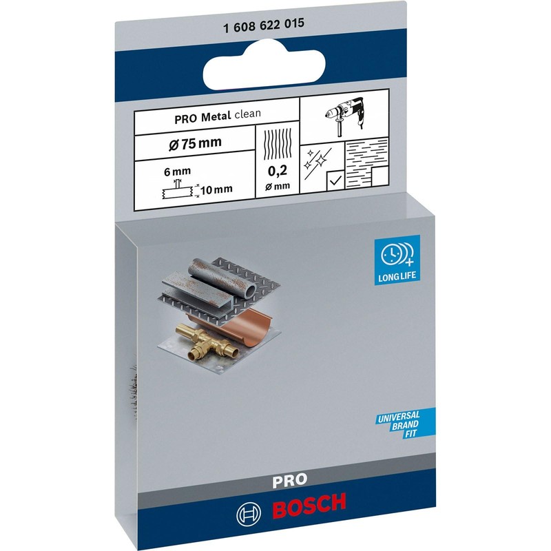 Bosch 1x PRO Steel Longlife Wire Wheel, Crimped Wire for
