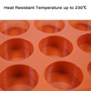 Melearch Muffinform, Silikonformen zum Backen für 12 Muffins, Silikon-Muffinblech, antihaftbeschichtete