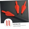 Sosoport 20 Pcs Tail Plastic Material 8mm Size Bow Arrow