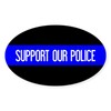 CafePress Police: Support Our Police & The Th Oval Car