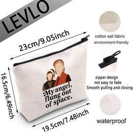 LEVLO Carol TV Show Cosmetic Make Up Bag Carol Fans Gift My Angel Flung Out Of Space Makeup Zipper Pouch Bag For Women Girls, My Angel Flung