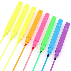 YISAN Highlighters Assorted Colors, Fluorescent Soft Tip Highlighters,Journal Pens,70955