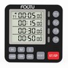 Digital Dual Kitchen Timer, 4-Channel Magnetic Countdown Timer for Cooking