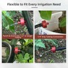 60PCS 2 GPH Pressure Compensating Drip Irrigation Spot Watering Drippers/Emitters,