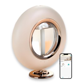 120ML Essential Oil Diffuser, Smart Control, 4 Mist Settings, Auto Shut-Off, Aromatherapy Diffuser for Bedroom, Home Humidifier with Night Light (Beige)