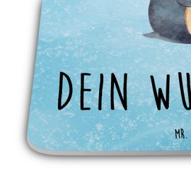 Mr. & Mrs. Panda 15er Set Personalisiertes Untersetzer Set Pinguin Buch - Personalisierte Geschenke, Personalisierte Untersetzer, Lesen, Bücherwurm,