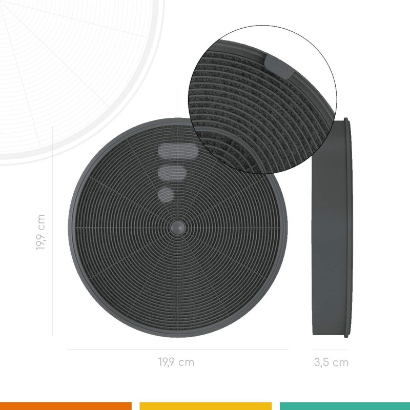Franke 112.0016.755 | AEG EFF62 | Activated Carbon Filter for