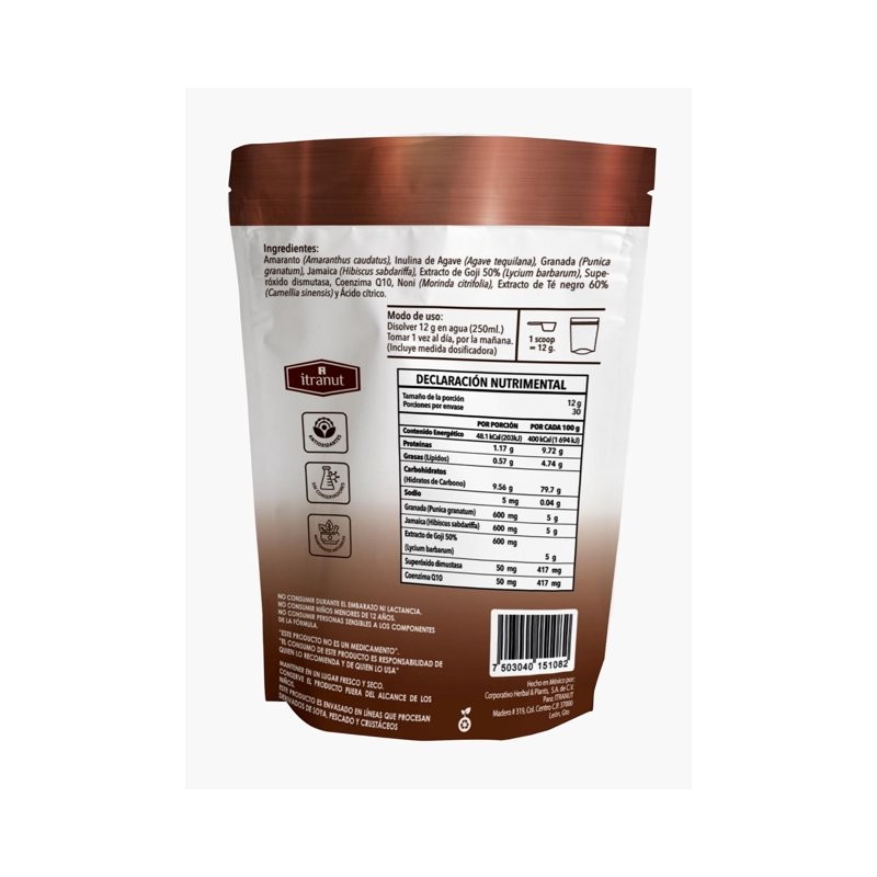 ANTI-AGE Coenzima Q10 Goji Jamaica 360 g Granada Itranut cafe