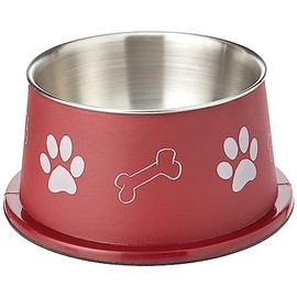 Trixie Plastic Coated Stainless Steel Long-Ear Bowl, 15 cm Diameter, 0.9 Litre (Assorted Colors)