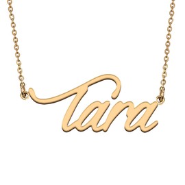 HUAN XUN BFF Friendship Jewelry Tara Name Necklace for Her Birthday Gift Sister Gift