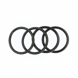 Boxonly 50 Pcs Nitrile Rubber Round O Rings 46mm OD 41mm ID 2.5mm Width Metric Washer O Ring Gasket Black