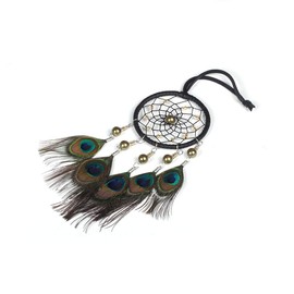 Malicosmile Car Dream Catcher, Handmade Dream Catchers Peacock Feather Dreamcatcher for Wall Hanging Home Decorations Car Charms