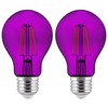 Sunlite 81081 LED Colored Filament A19 Light Bulb, 4.5 Watts,