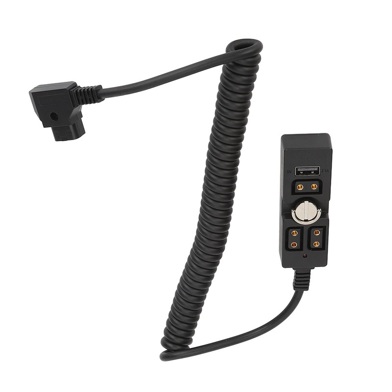 D Tap Male to 3 Port Female Splitter with 5V