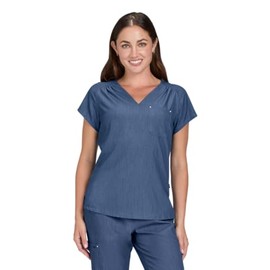 KOI Women's Up and Going Top, Denim, XS