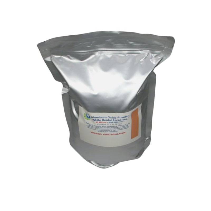 5LB. White Aluminum Oxide - 25 Micron - Resalable Mylar