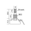 HOSCO SCUD CTS-A500 Variable Resistor, CTS Pot, Inch Size, Normal