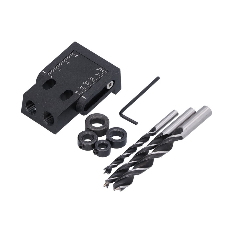 39Pcs Pocket Hole Jig 15 Degree Woodworking Guide Oblique Drill