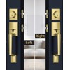 Mensarix Front Door Handle and Deadbolt Set, Gold Front Door