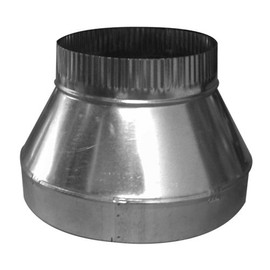 Duct Outlet 12" x 8" Duct Reducer, Single Wall Galvanized Metal Fitting HVAC