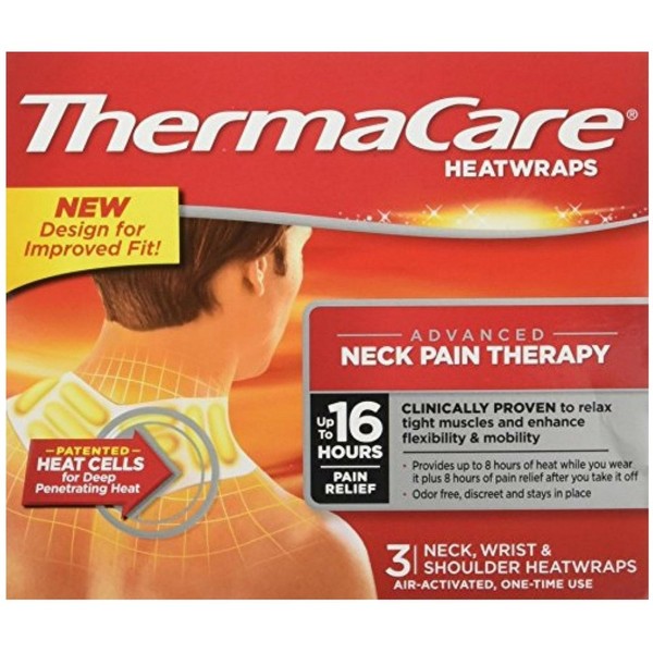ThermaCare Heatwraps Neck, Shoulder & Wrist 3 Each (Pack of 5)
