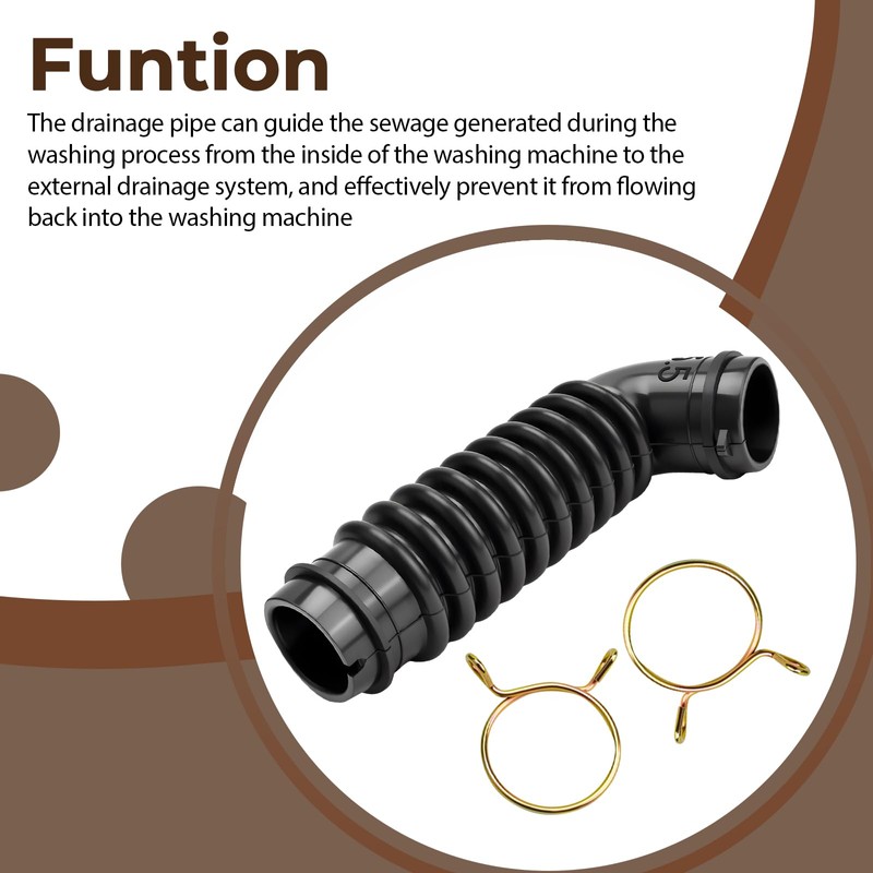 AEM75152901 Washer Drain Hose Compatible with LG Front Loading Washers