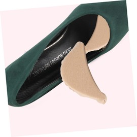 Healeved 15pairs Skin Color Forefoot Sole Pads Thicken High-heel Foot Brace Inserts Comfortable Shoe Cushion Half Insoles Washable Reusable Prevent Heel Slippage for Men and Women