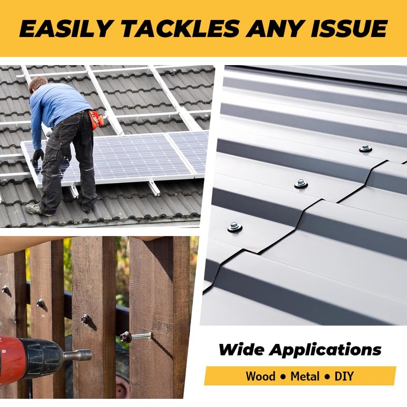 100-pack #8 x 1 Hex Washer Head Self Drilling Screws