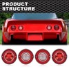 CNNELL Tail Lights Assembly Rear Lights Compatible with Chevy Corvette