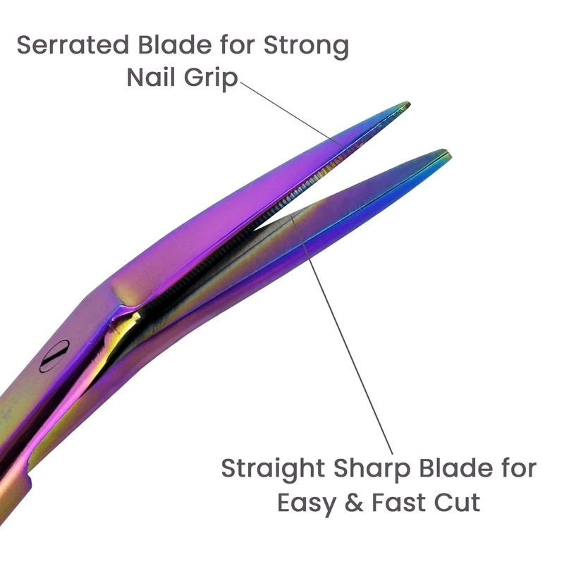 Long Handled Toenail Clippers for Thick Nails, 7.5" Angled Tip