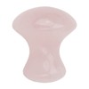 Scraping Stone Tool Mushroom Shape Pink Rose Quartz Gua Sha