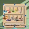Magnetic Color and Number Maze Board Early Education Wooden Matching