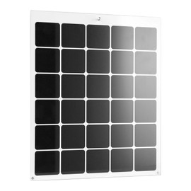 Clear Acrylic Pin Display Case, 30 Grids Pin Collection Display Organizer, Dust-Free Desktop and Wall Pin Holder Display Board for Enamel Pin, Jewelry Pins, 11x14 Inch