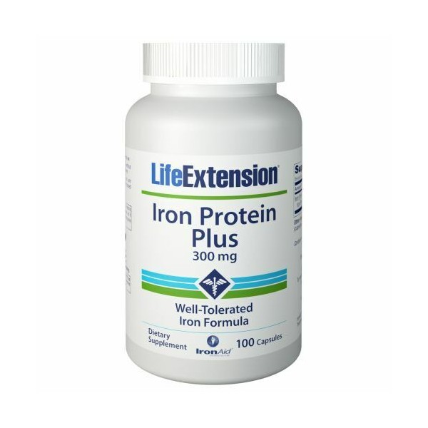 Iron Protein Plus 100 Vcaps 300 mg by Life Extension