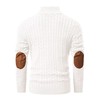 JMIERR Mens Cable Knit Pullover Sweater Heavyweight Loose fit Casual
